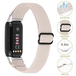 Amazon.com: Elastic Bands Compatible with Fitbit Luxe Band